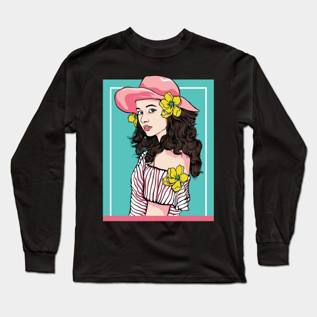 Swag Girl Long Sleeve T-Shirt by CHAKRart